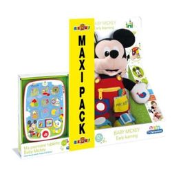 Maxi Pack Baby Mickey Tablette + peluche interactive