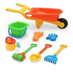 Brouette de plage garnie