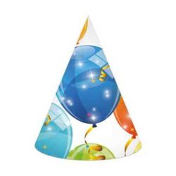 6 chapeaux Sparkling Balloons