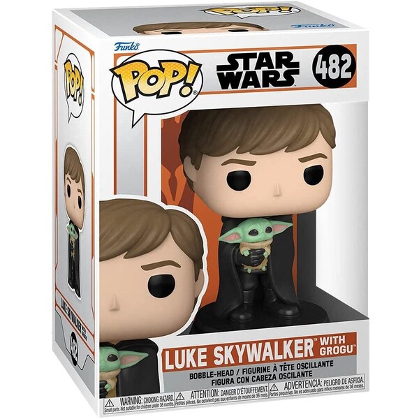 Figurine Luke avec The Child (Baby Yoda) - Disney Star Wars - Funko Pop - n°482