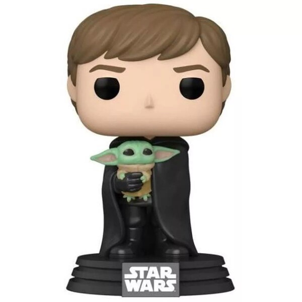 Figurine Luke avec The Child (Baby Yoda) - Disney Star Wars - Funko Pop - n°482