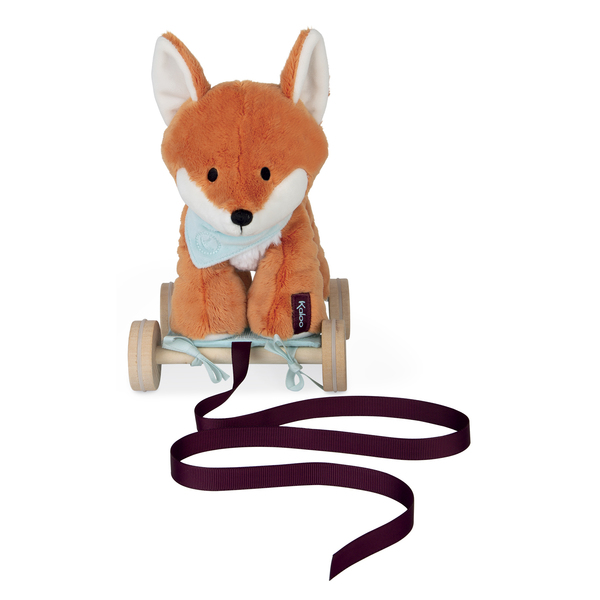 Peluche Renard à promener Paprika - Les Amis orange 26cm