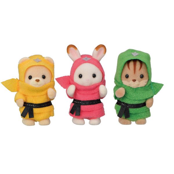 Sylvanian Families - 5616 - Trio de bébés déguisés en ninja 