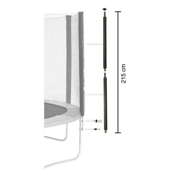 Poteau de filet diamètre 25mm pour trampolines toutes marques