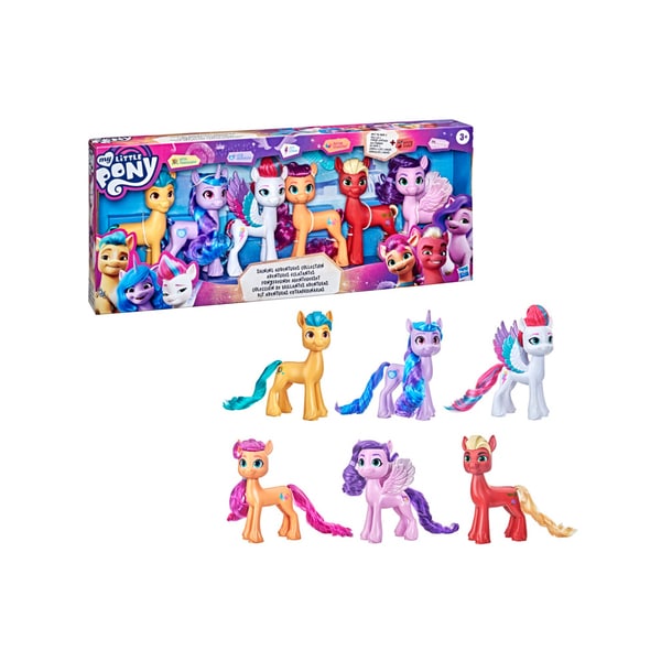 Coffret 6 figurines poneys 15 cm - My Little Pony