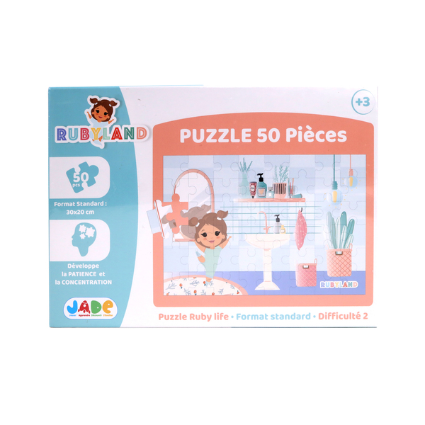 Puzzle Rubyland 50 pièces - Fait sa toilette