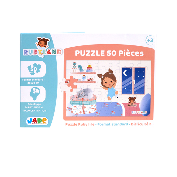 Puzzle Rubyland 50 pièces - Fait dodo