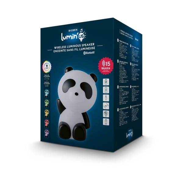 Enceinte lumineuse panda