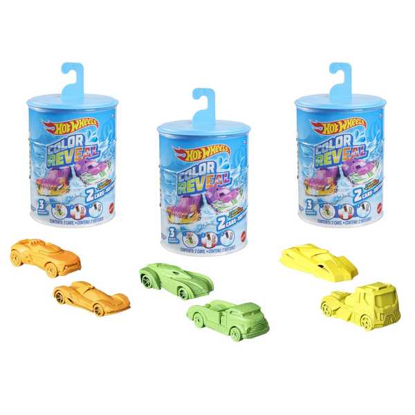 Hot Wheels - Pack 2 véhicules Color Reveal 