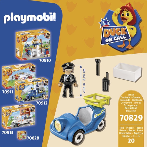 70829 - Playmobil Duck On Call - Voiturette de Police