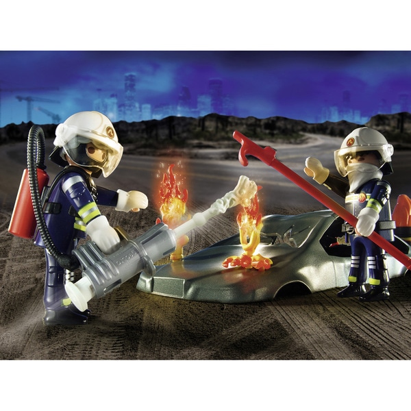 70907 - Playmobil City Action - Starter Pack Pompiers et incendie