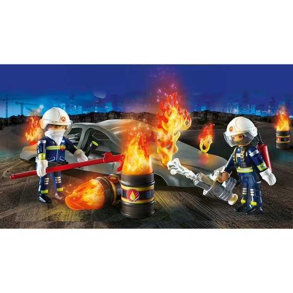 70907 - Playmobil City Action - Starter Pack Pompiers et incendie