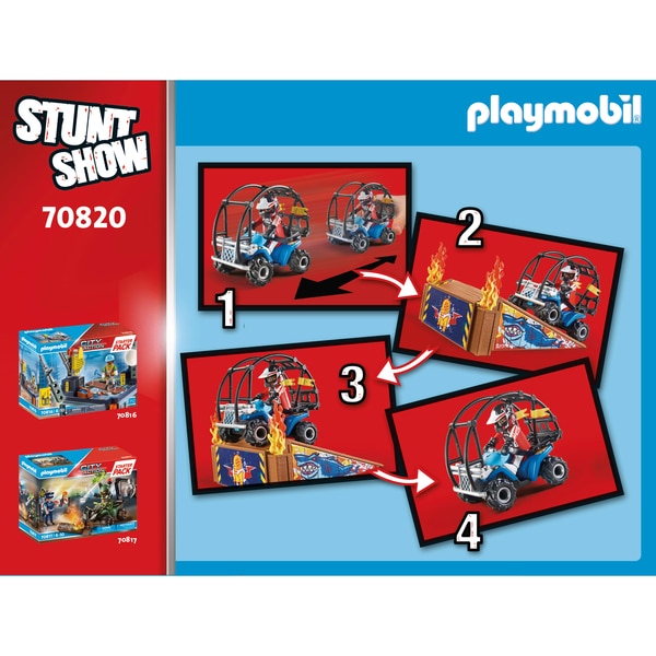 70820  - Playmobil Stuntshow - Starter Pack Stuntshow avec rampe