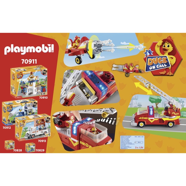 70911 - Playmobil Duck On Call - Camion de pompier