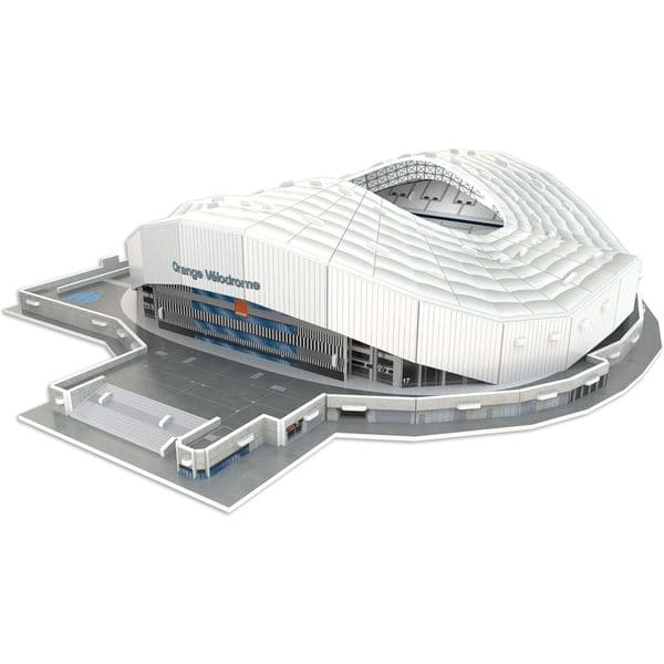 Puzzle-Stade 3D Orange Vélodrome (Olympique de Marseille) 100 pièces