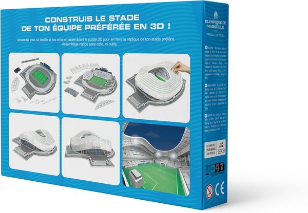 Puzzle-Stade 3D Orange Vélodrome (Olympique de Marseille) 100 pièces