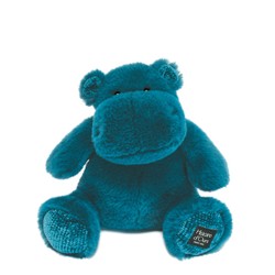 Peluche hippo Hip'pop bleu 40cm