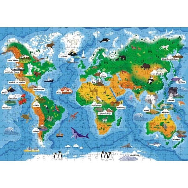 Puzzle Valise - Carte du monde - 300 pièces Janod : King Jouet, Puzzles  enfants de 250 à 1000 pièces Janod - Puzzles