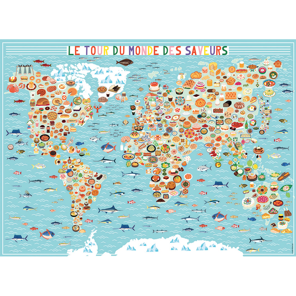 Puzzle 500 pièces - Le tour du monde des saveurs