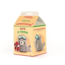 Kit DIY crochet Amigurumi - Natto le phoque