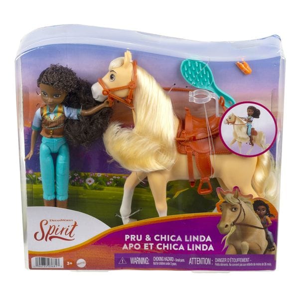 Coffret Deluxe Cheval Chica Linda et poupée Apo - Spirit 
