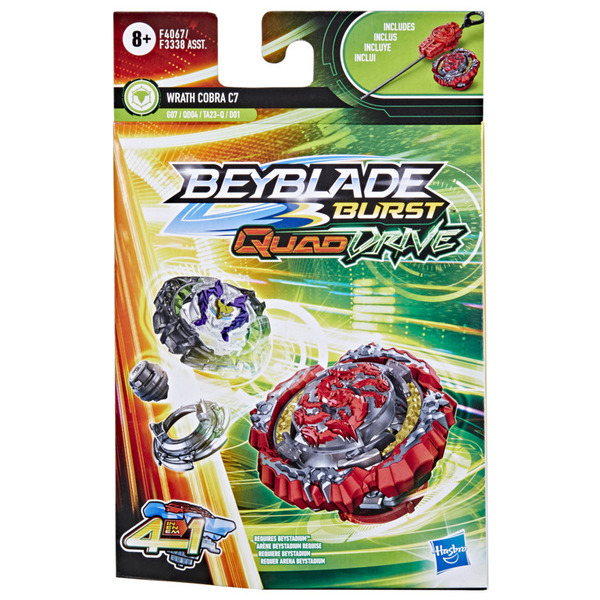 Starter Pack Beyblade Burst QuadDrive - Toupie Wrath Cobra C7