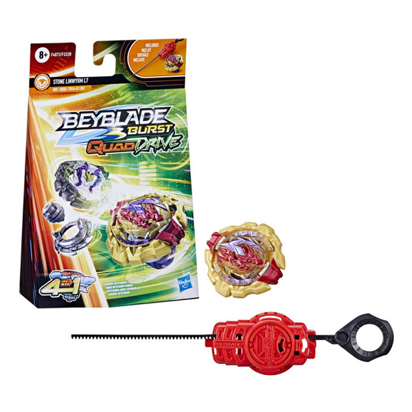 Starter Pack Beyblade Burst QuadDrive - Toupie Stone Linwyrm L7 