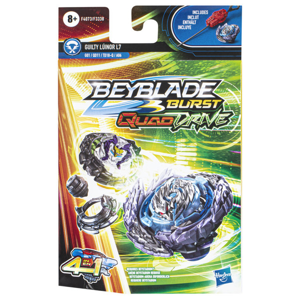 Starter Pack Beyblade Burst QuadDrive - Toupie Guilty Lúinor L7