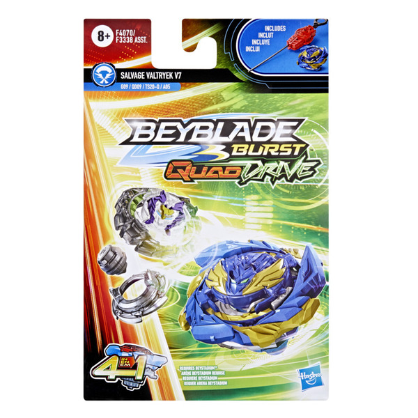 Starter Pack Beyblade Burst QuadDrive - Toupie Salvage Valtryek V7