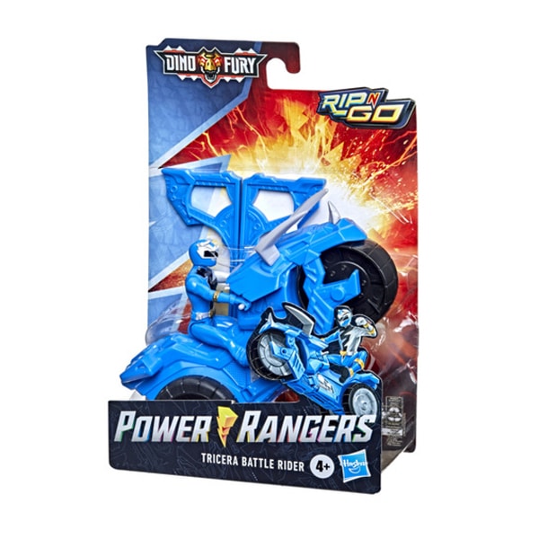 Moto et figurine 15 cm - Power Ranger Dino Fury Rip N Go