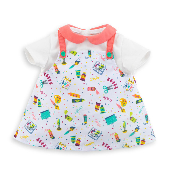 Robe Petit Artiste - Vêtements poupons 36 cm