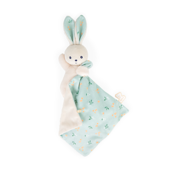 Doudou lapin carré douceur bouquet d agrumes