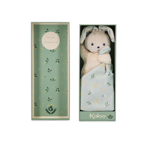 Doudou lapin carré douceur bouquet d agrumes