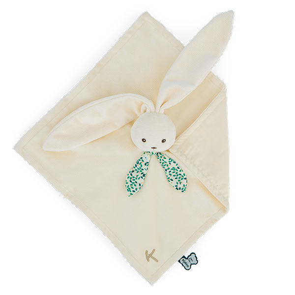 Doudou lapin carré - Lapinoo crème 30 cm