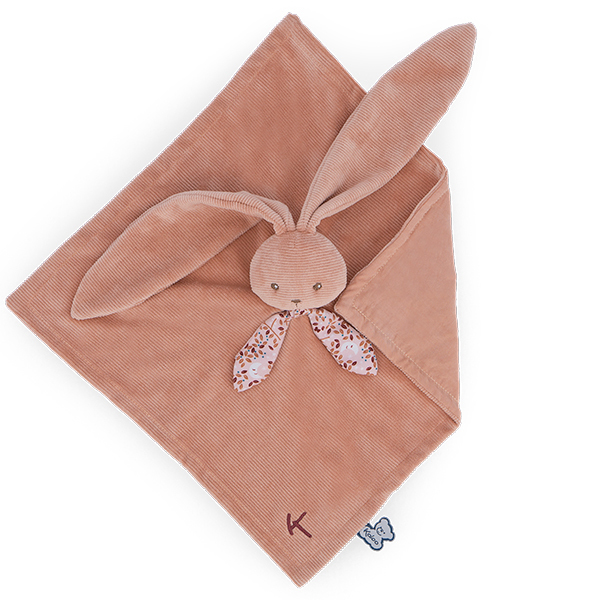 Doudou lapin carré - Lapinoo terracotta 30 cm