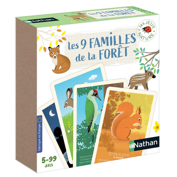 Jeu de 9 familles forêt