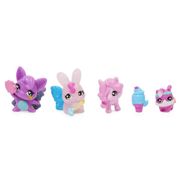 Œuf Mystère - Coffret de 4 figurines (3 enfants + 1 bébé) - Hatchimals Familles