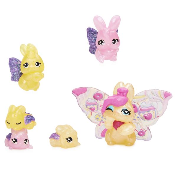 Panier de 4 œufs surprises + 2 figurines - Hatchimals Familles