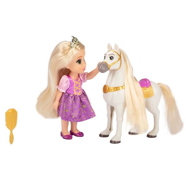Mini poupée 15 cm Raiponce et Maximus - Disney Princesses