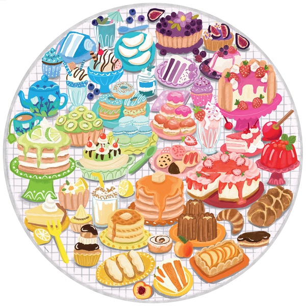 Puzzle rond 500 pièces - Desserts