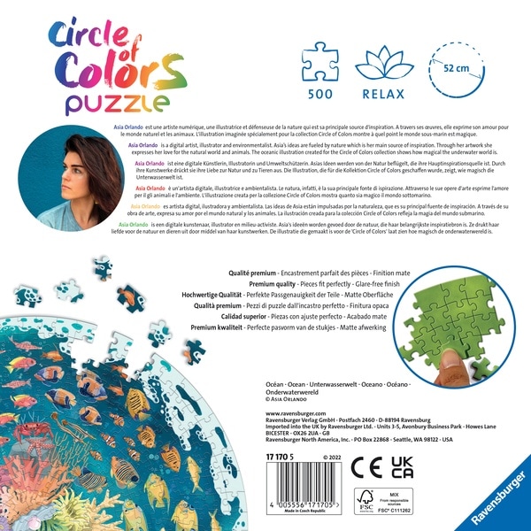 Puzzle rond 500 pièces - Océan