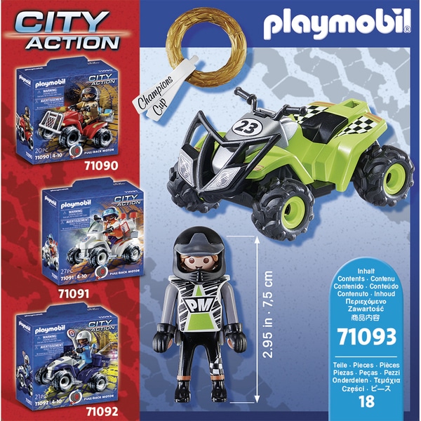 71090 - Playmobil City Action - Pompier et Quad Playmobil : King Jouet, Playmobil  Playmobil - Jeux d'imitation & Mondes imaginaires