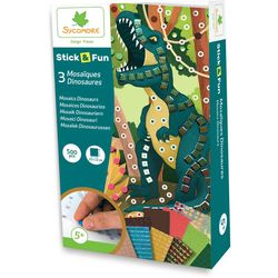 Stick'n Fun Mini Mosaïques Dinosaures