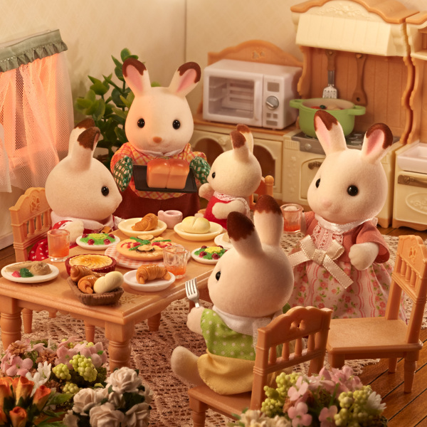 Sylvanian Families - 5655 - La Famille Lapin Chocolat