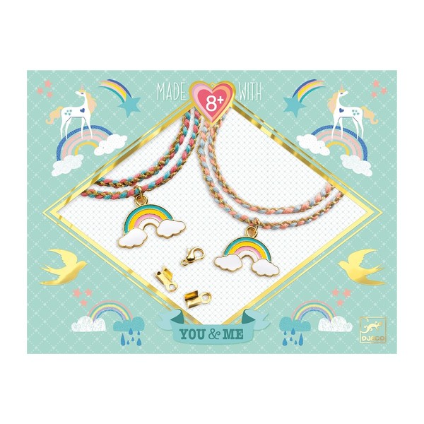 Kumihimo arc-en-ciel