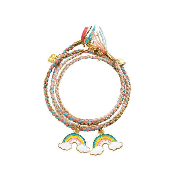 Kumihimo arc-en-ciel