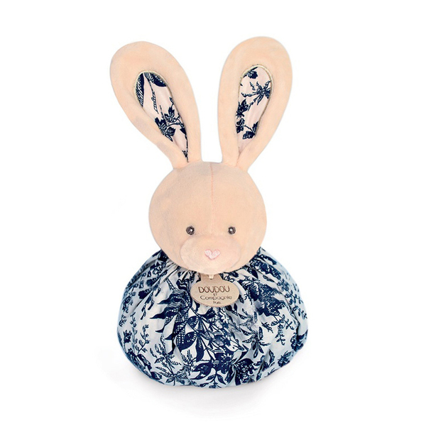 Doudou boule lapin blanc