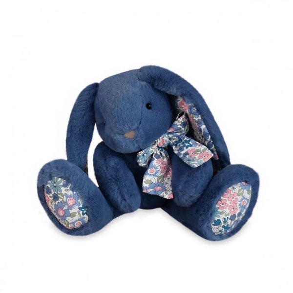 Doudou lapin Copains Câlins bleu 25 cm