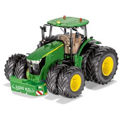 Tracteur John Deere 7290R à roues jumelées, radiocommandé avec télécommande Bluetooth