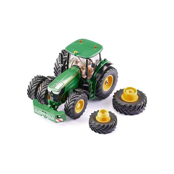 Tracteur John Deere 7290R à roues jumelées, radiocommandé avec télécommande Bluetooth